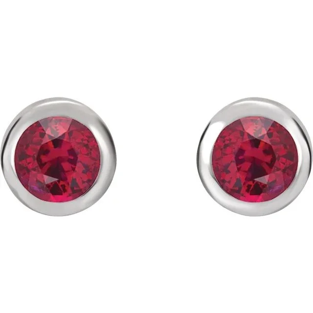 Ruby Stud Earrings