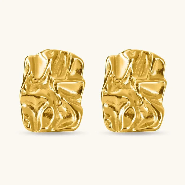 Ruptured Gold Earrings