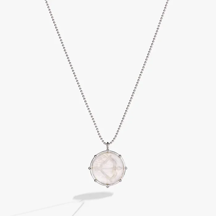 Sagittarius Zodiac Double-Sided Charm Necklace