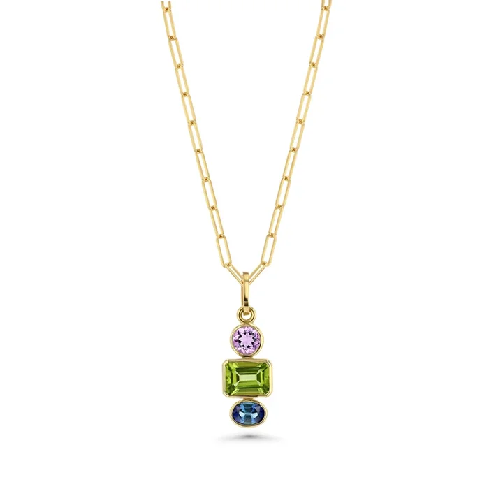 SAMPLE FAMILY STONE CHARM – AMETHYST, PERIDOT, SAPPHIRE