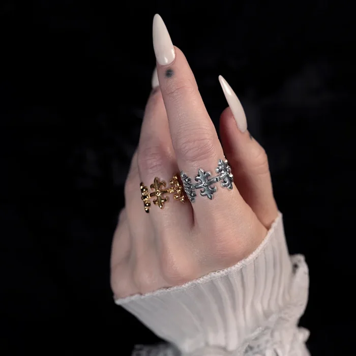 SANCTUARY. Medieval Fortress Wide Band Ring – Gold