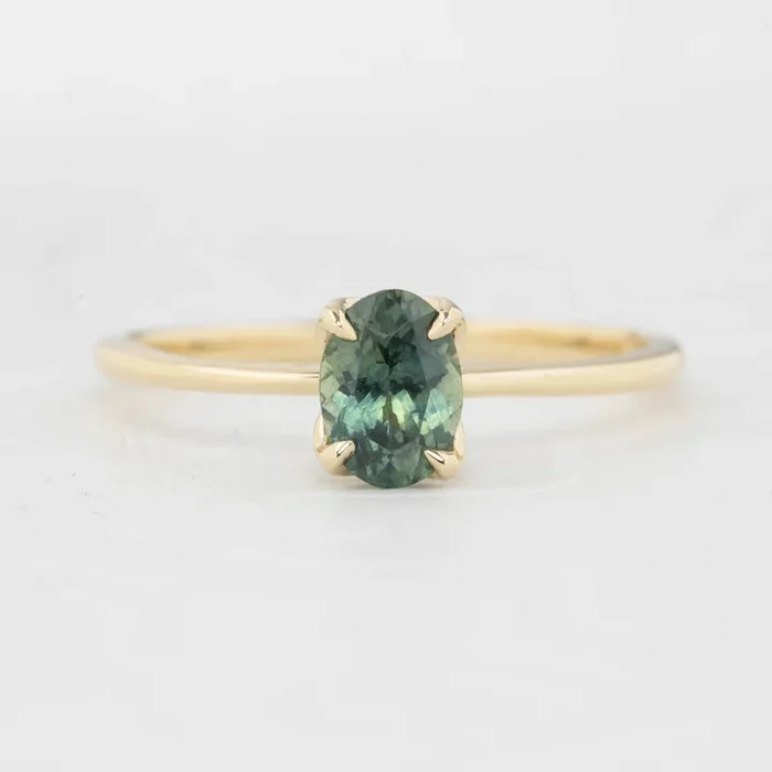 Sara Ring – 0.80ct Green Montana Sapphire (One of a kind)