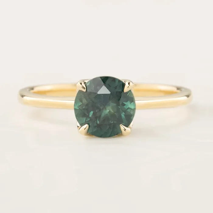 Sara Ring – 1.5ct Parti Blue Green Montana Sapphire (One of a kind)