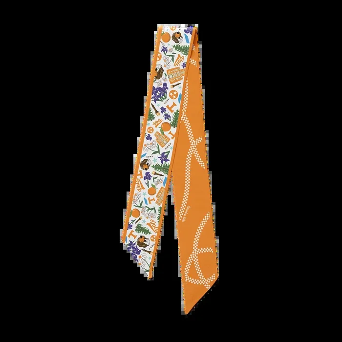 Saturday Silks – Tennessee Vols Skinny Scarf