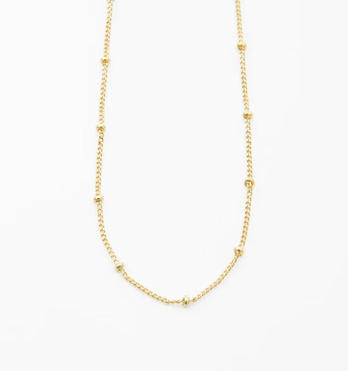 Saturn Gold Chain Necklace
