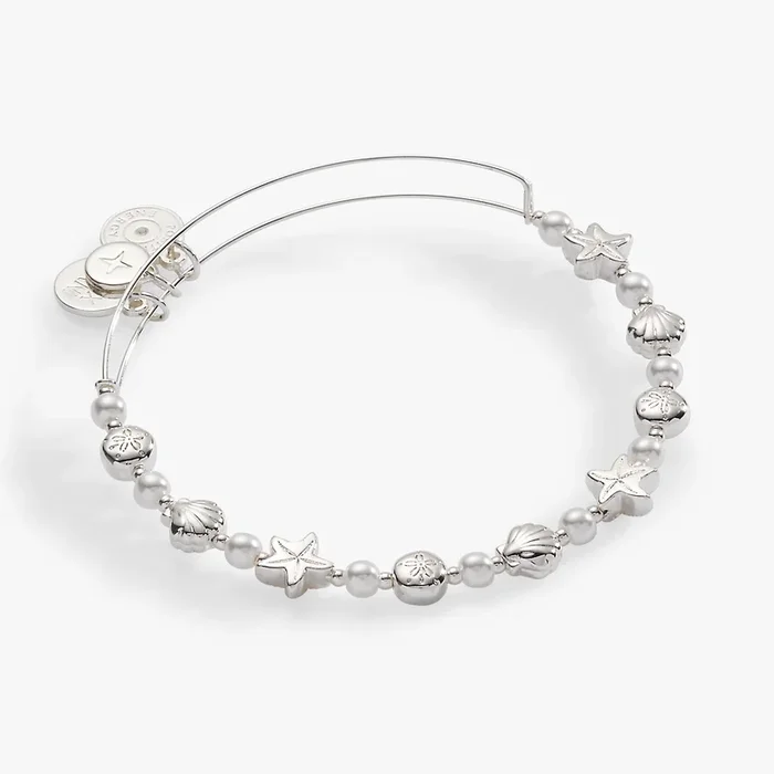 Seaside Pearl Beaded Bangle