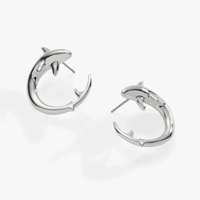 Shark Hoop Earring