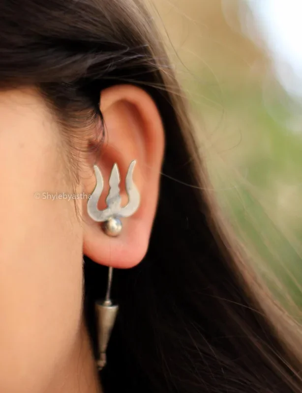 Shiva Trishul Quirky Earrings