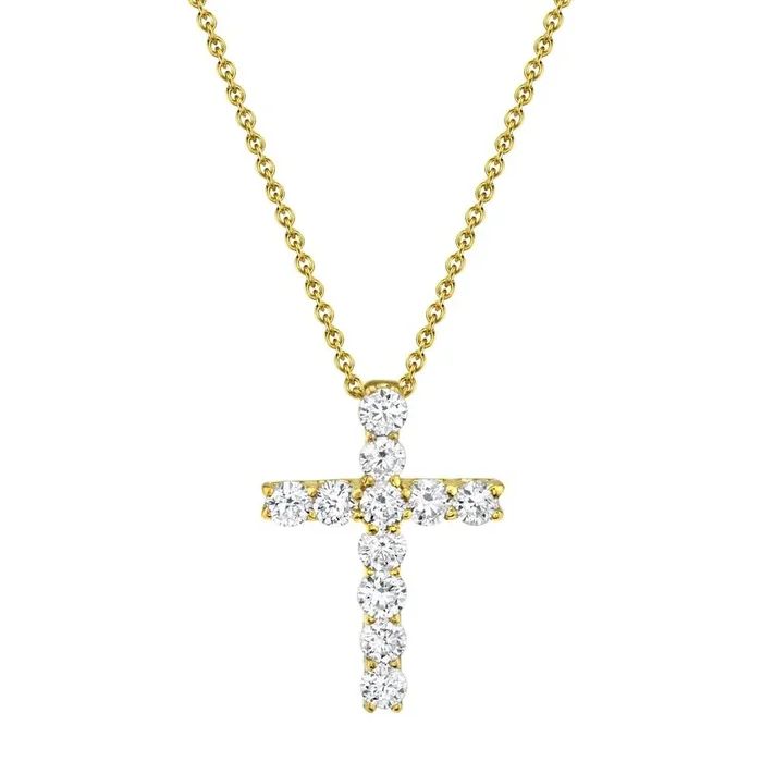 Shy Creation .32ctw Diamond Cross Pendant
