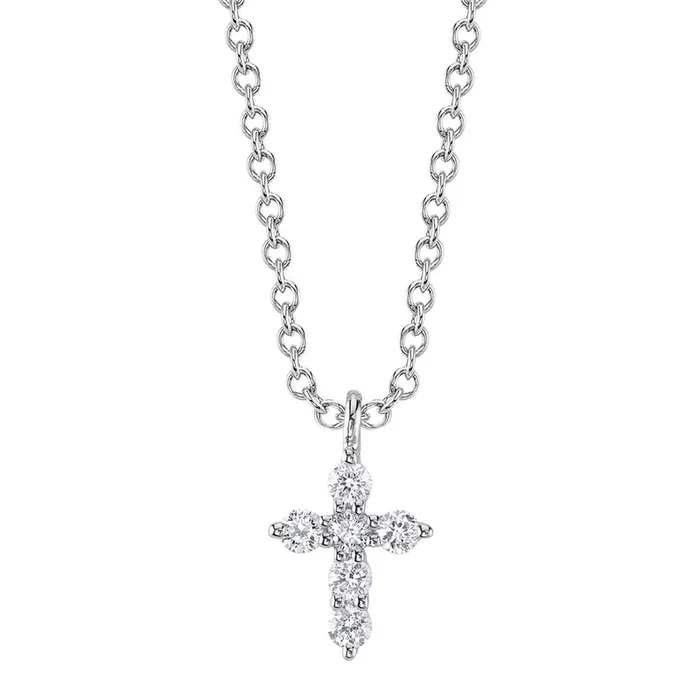 Shy Creation Diamond Cross Necklace