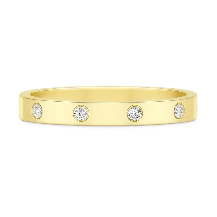 Shy Creation® Bezel Horizon Diamond Band
