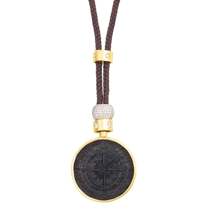 Sienna Compass Intaglio Pendant Necklace