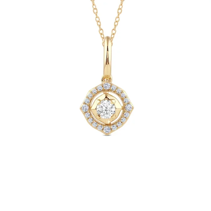 Signature Diamond Frame Pendant