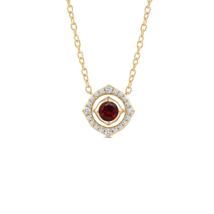 Signature Garnet Birthstone Necklace