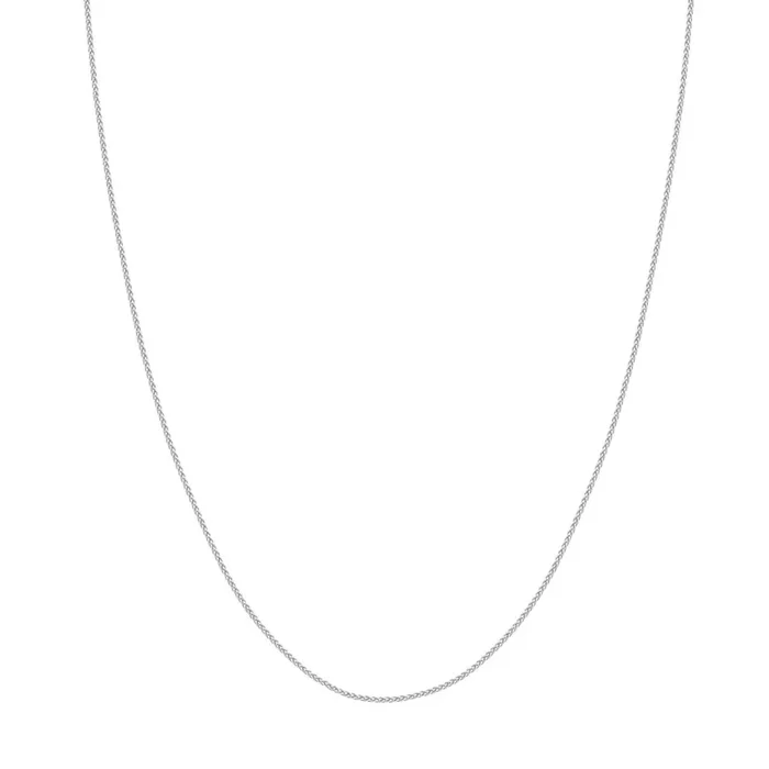 Silver 24″ Round Wheat Chain