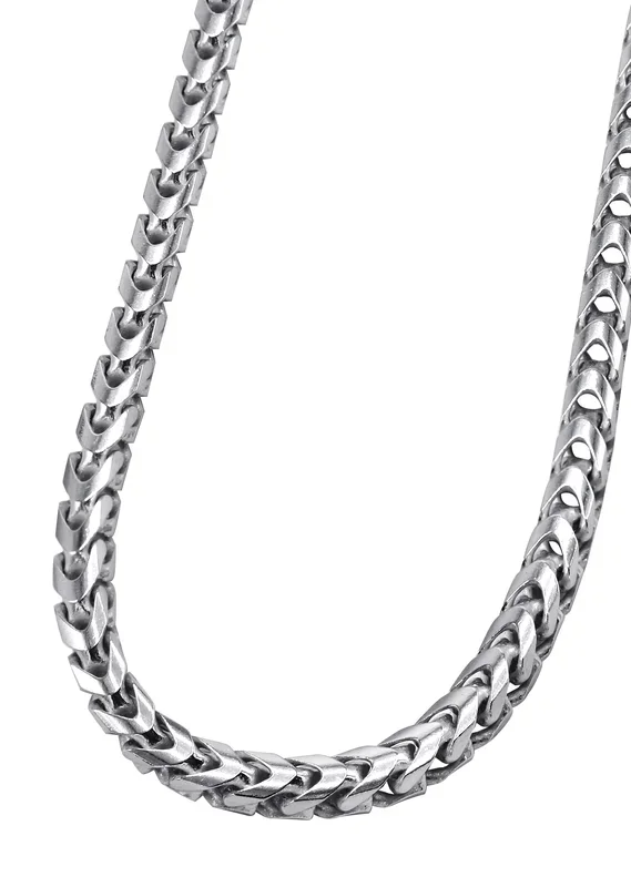 Silver Chain – Mens White Chain / Franco Chain
