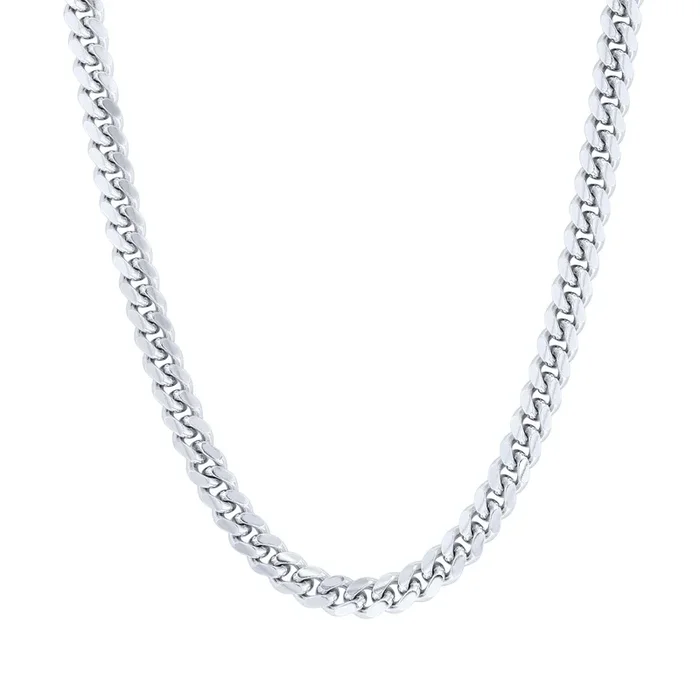 Silver Manny Cuban Link Chain