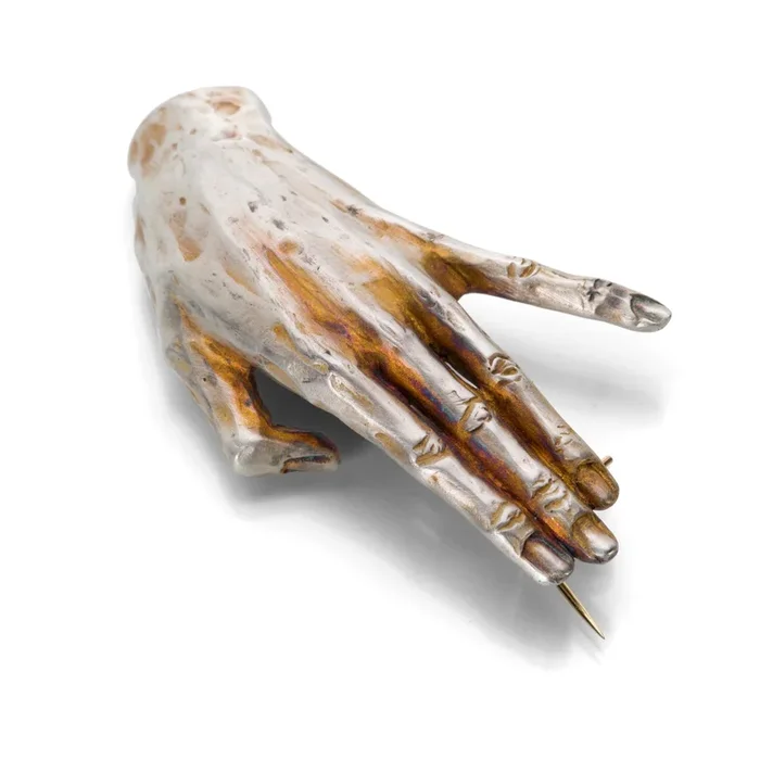Silver Schiele Hand Pin, #3