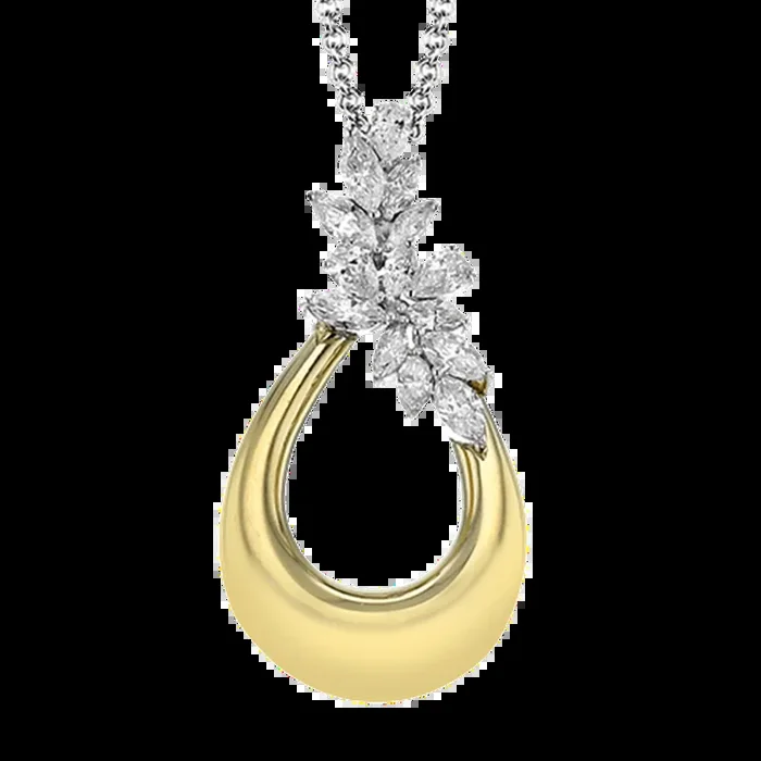 Simon G. 18Ky Diamond Teardrop Pendant