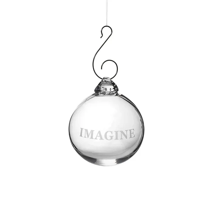 Simon Pearce “Imagine” Round Ornament
