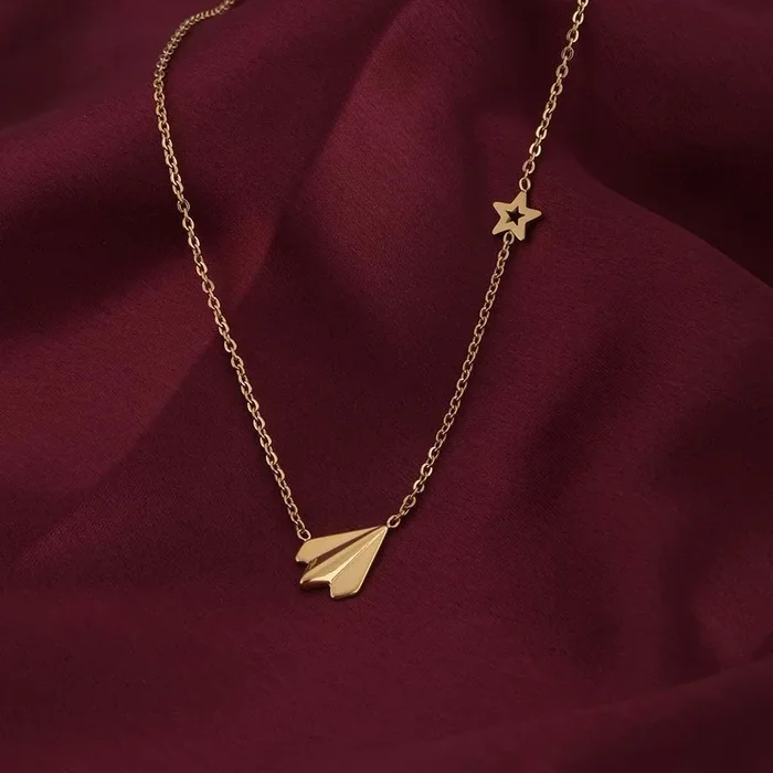 Simple Chain Necklace with Star Charm
