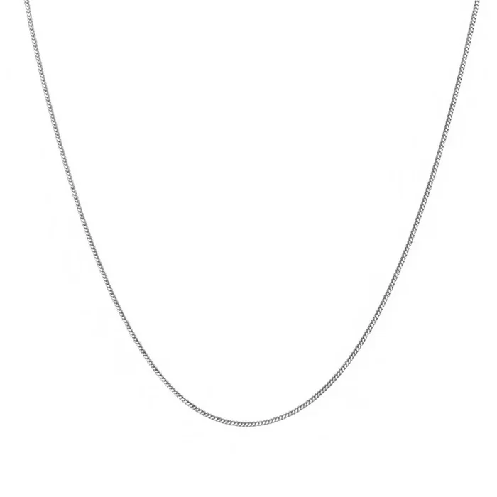Singapore Foxtail Chain 14kt White Gold (18 inches and 1.2mm wide)