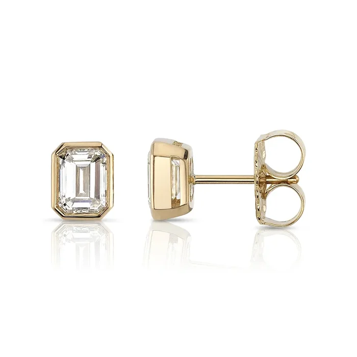 Single Stone Leah Stud Earrings