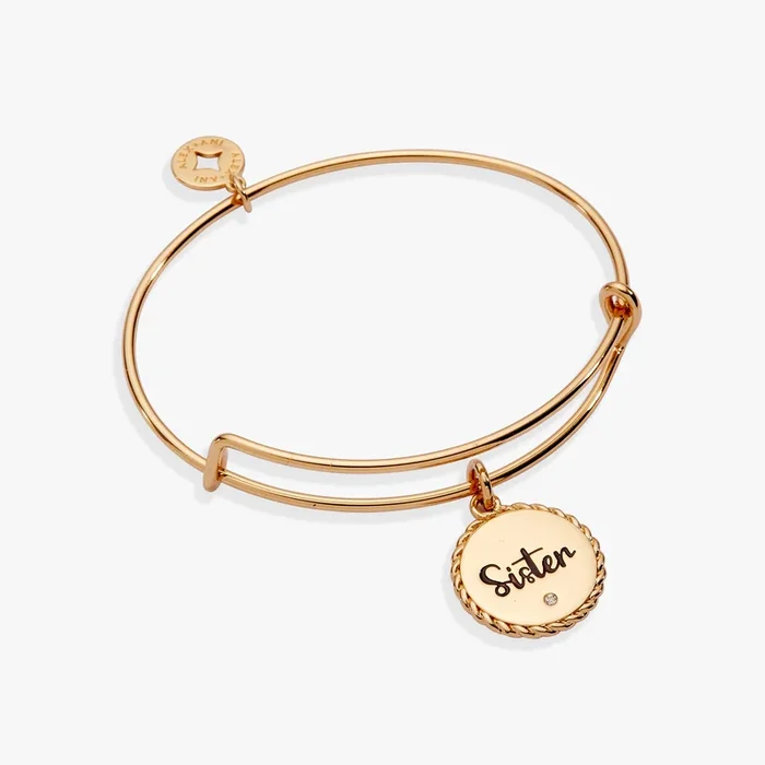 Sister ‘Woven Together By Unbreakable Bonds’ Charm Bangle