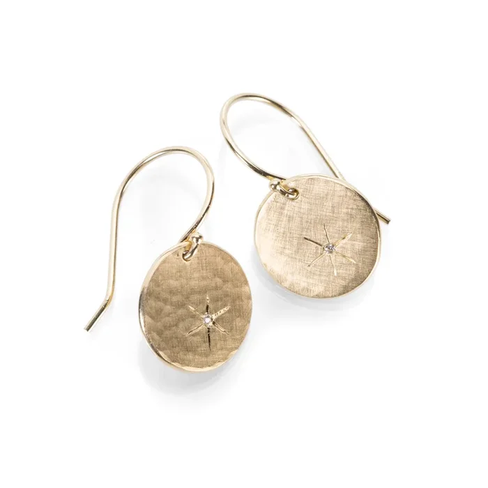 Skip Round Medallion Earrings