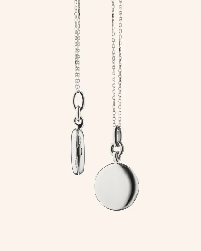 Slim Round “Nan” Locket Necklace