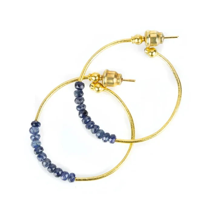 Small Delicate Rain Hoop Earring
