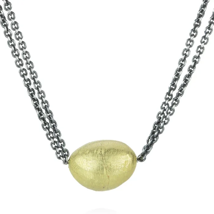 Small Pebble Pendant Necklace