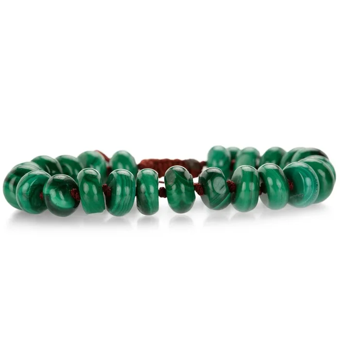 Smooth 10mm Malachite Bracelet