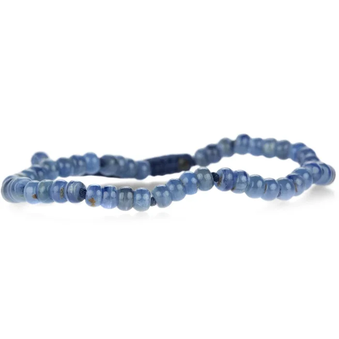 Smooth 4mm Kyanite Bracelet