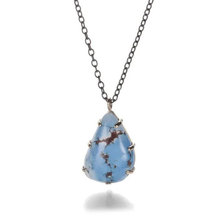 Smooth Kazakhstani Turquoise Necklace