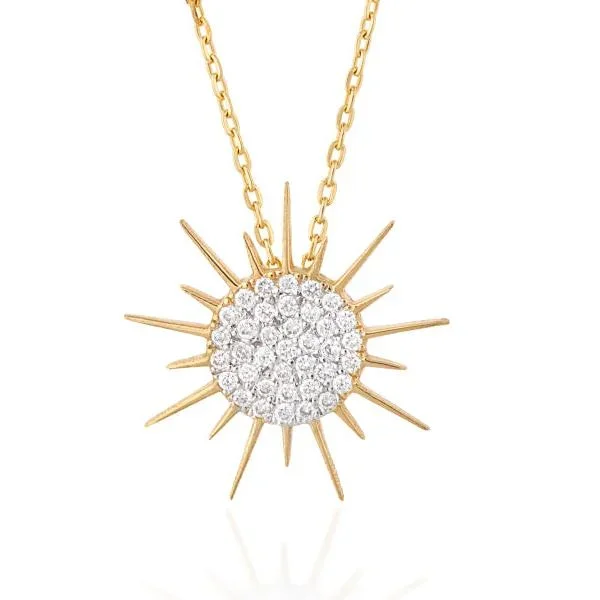Soleil Necklace with Diamonds, Medium