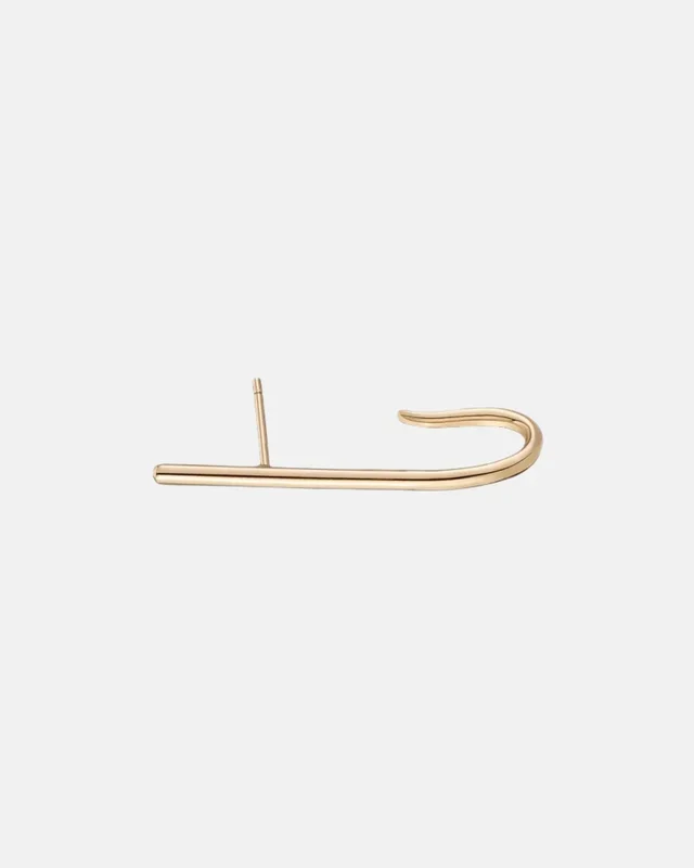 Solid Crusader Earlobe Line Cuff