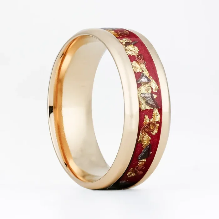 Solid Gold Regal Glowstone Ring