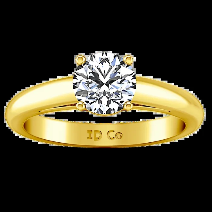 Solitaire Diamond Engagement Ring Avant 14K Yellow Gold