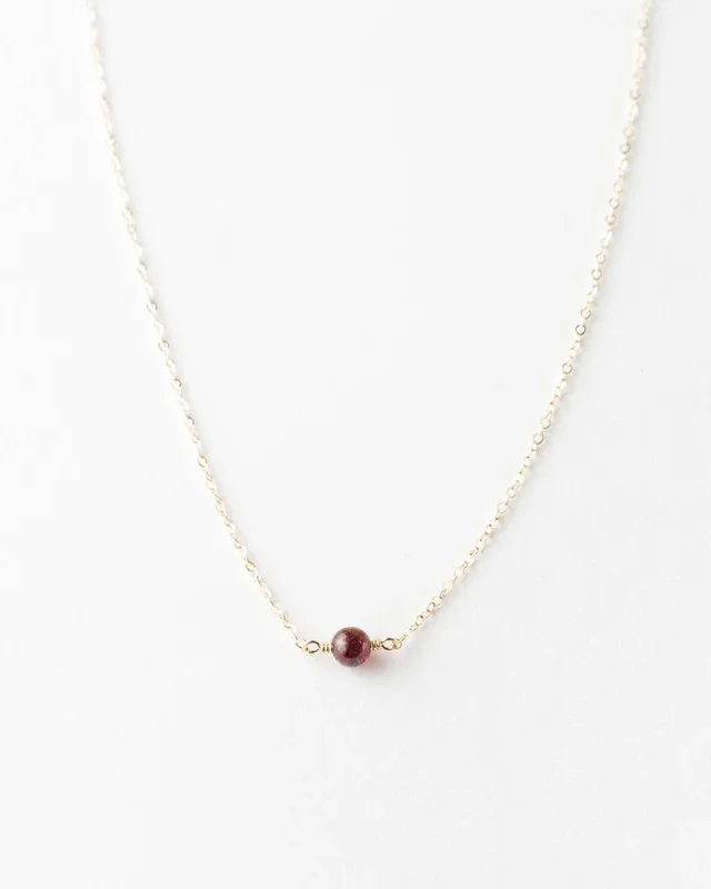 Solo Gemstone Necklace