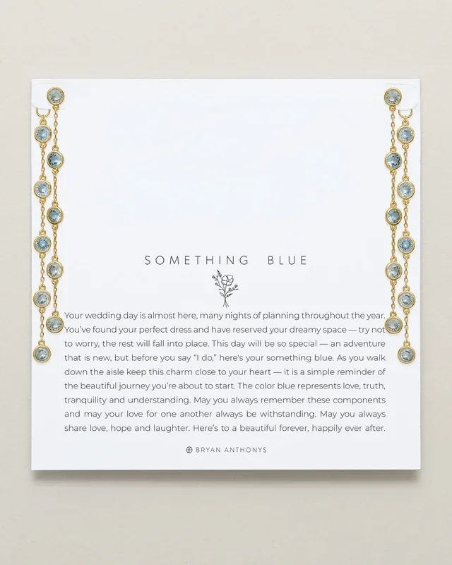 Something Blue Chandelier Earrings
