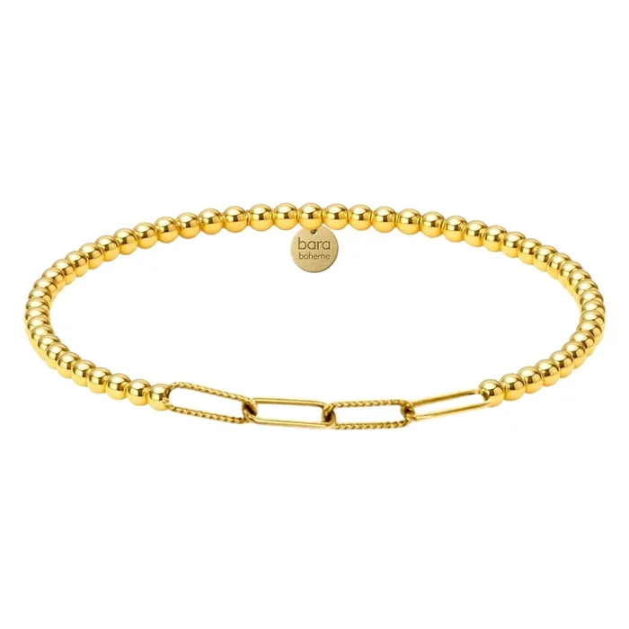 Sophie Paperclip | Gold Filled Beaded Bracelet