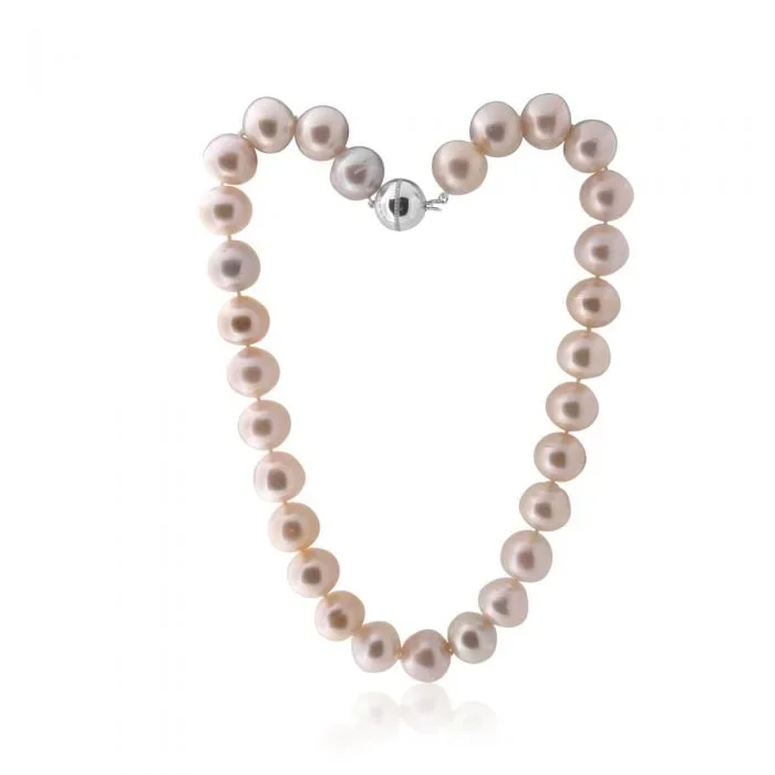 South Sea 14-16mm Pearl Strand with 14ct White Gold 0.18ct Diamond Set Clasp