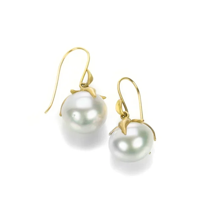 South Sea Pearl Blossom Earrings