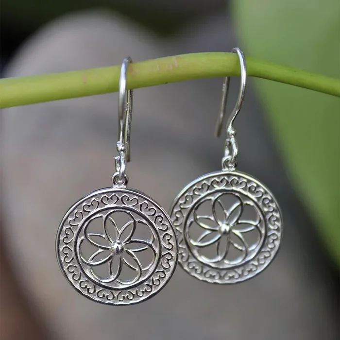 Southern Gates Biltmore Moulin Earrings in Sterling Silver