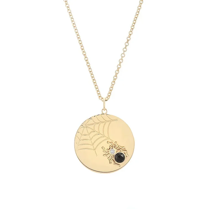 Spider Web Pendant Necklace