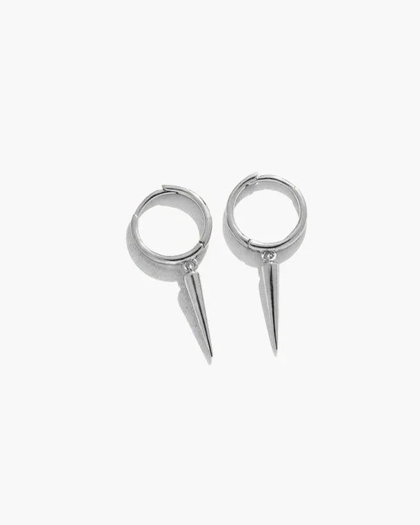 Spike-Ohrringe in Silber