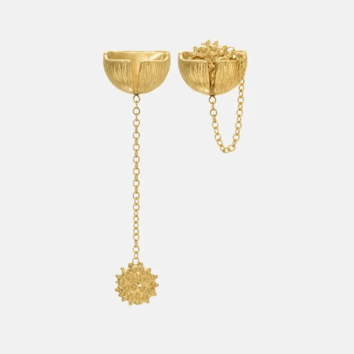 Spiky Pocket Stud Earrings