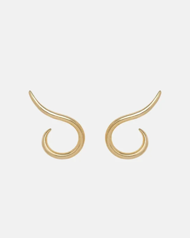 Spindle Earrings in Gold