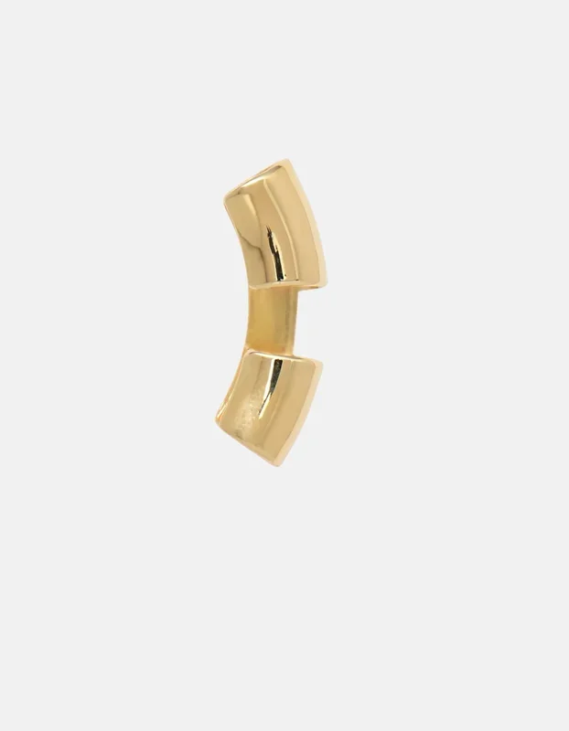 Split Helix Ear Cuff in Gold
